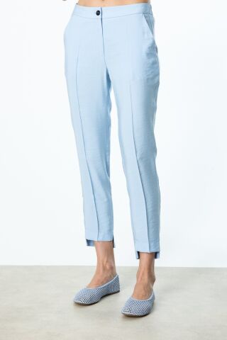 Ekol Önü Düğmeli Beli Kuşaklı  Takım