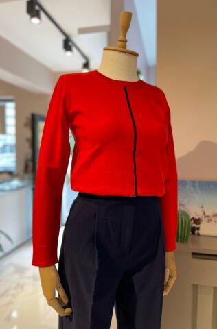 Bisiklet Yaka Uzun Kollu Triko