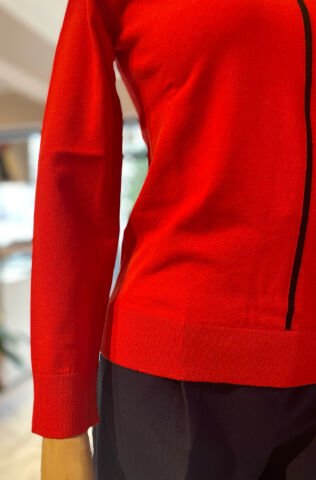 Bisiklet Yaka Uzun Kollu Triko