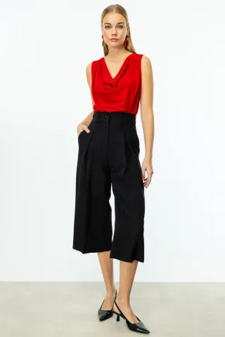 On Tek Pile Bol Paça Pantolon