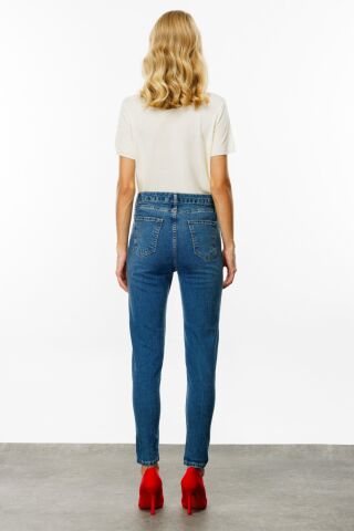 Ekol Beş Cep Dar Paça Kot Pantolon Mavi