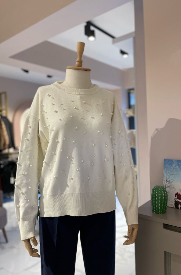 İnci Detaylı Kazak