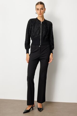 On Kabartmalı Bomber Mont Siyah