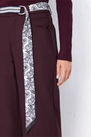 Ekol Kemerli Spor Dikişli Bol Paça Pantolon