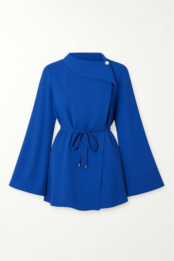 Mendil Yaka Tunik Parlement Mavisi