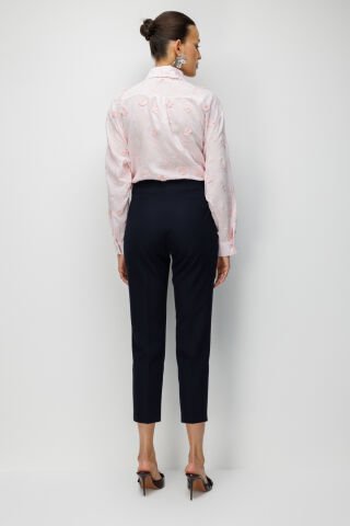 Ekol Kalın Lastikli Dar Paça Pantolon Lacivert