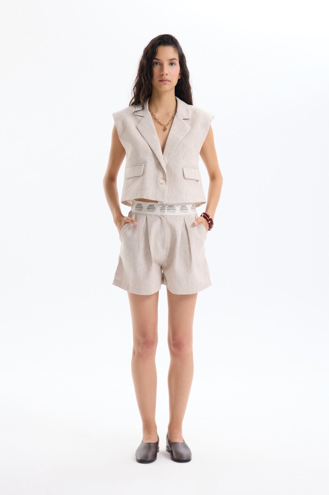 Quzu Mini Şort Nature