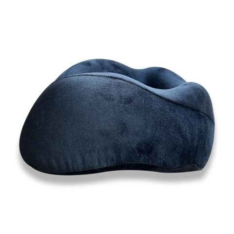 Viscohappy Ortopedik Visco Seyahat Boyun Yastığı                                                                 Hafızalı Sünger, Çıkarılabilir Kılıf (Siyah)