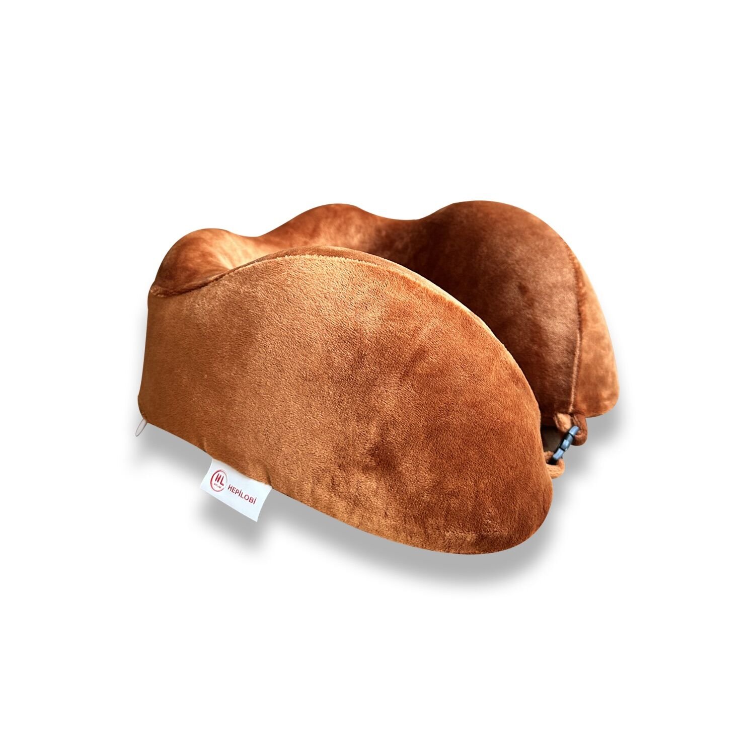 VISCOHAPPY Ortopedik Visco Seyahat Boyun Yastığı                                                                 Hafızalı Sünger, Çıkarılabilir Kılıf (TURUNCU)