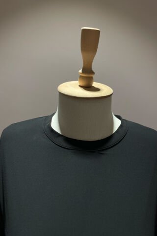 Astarlı Uzun Siyah Elbise