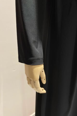 Astarlı Uzun Siyah Elbise