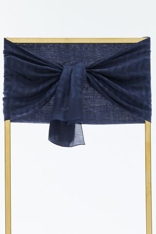 Setrms Amblem Detaylı Şal Lacivert