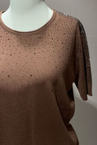 Taş İşlemeli Triko