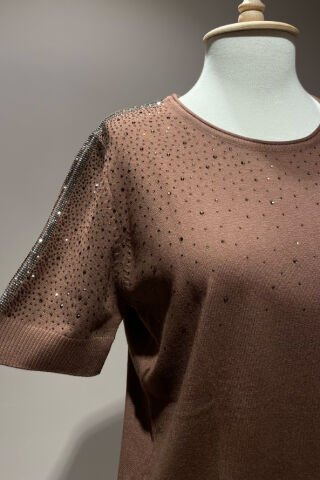 Taş İşlemeli Triko