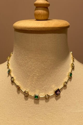 Renk Geçişli Kolye Gold