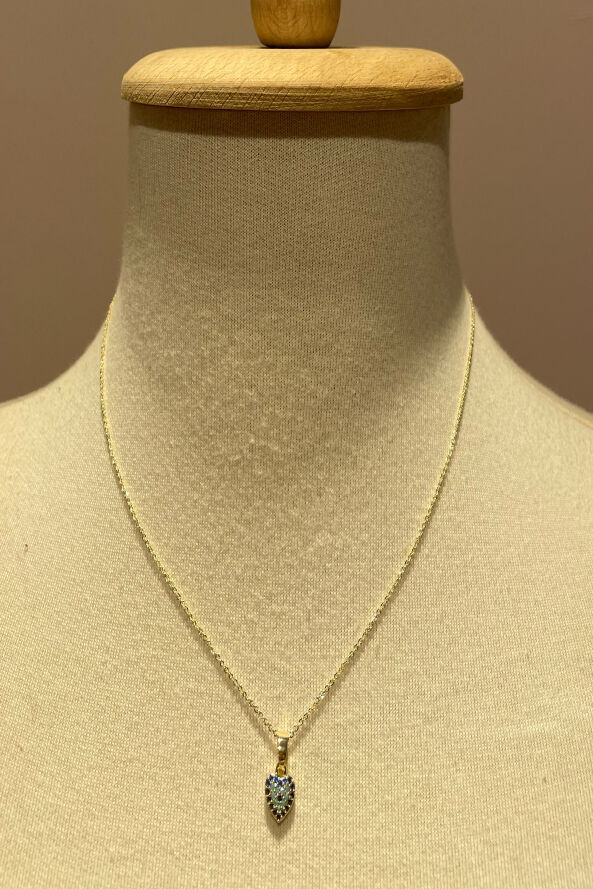 Nazar Boncuk Detaylı Kolye Gold