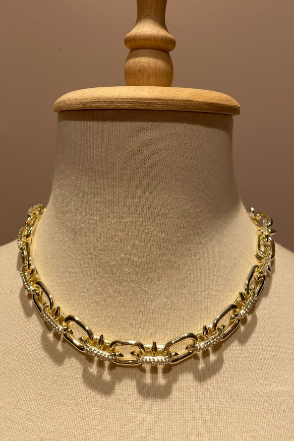 Özel Tasarımlı Gold Detay Kolye