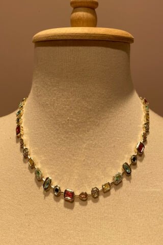 Renk Geçişli Gold Kolye