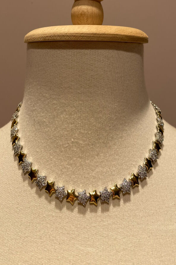 Özel Tasarım Yıldız Desenli Kolye