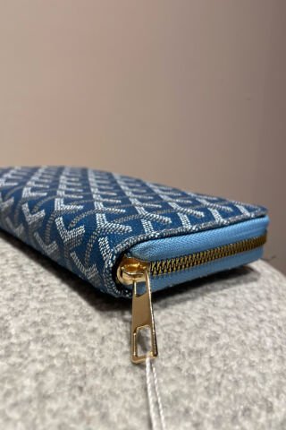 Desenli Cüzdan Mavi
