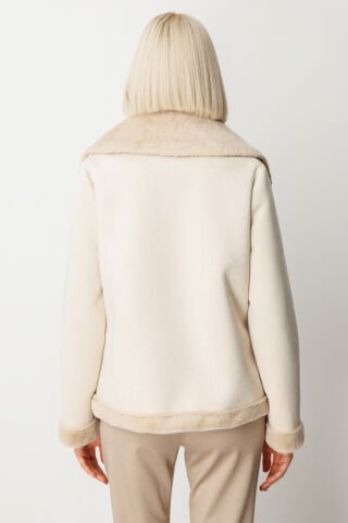 Ekol İçi Peluşlu Güderi Mont Kum