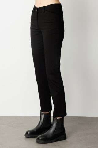 Ekol Dar Paça Kanvas Pantolon Siyah